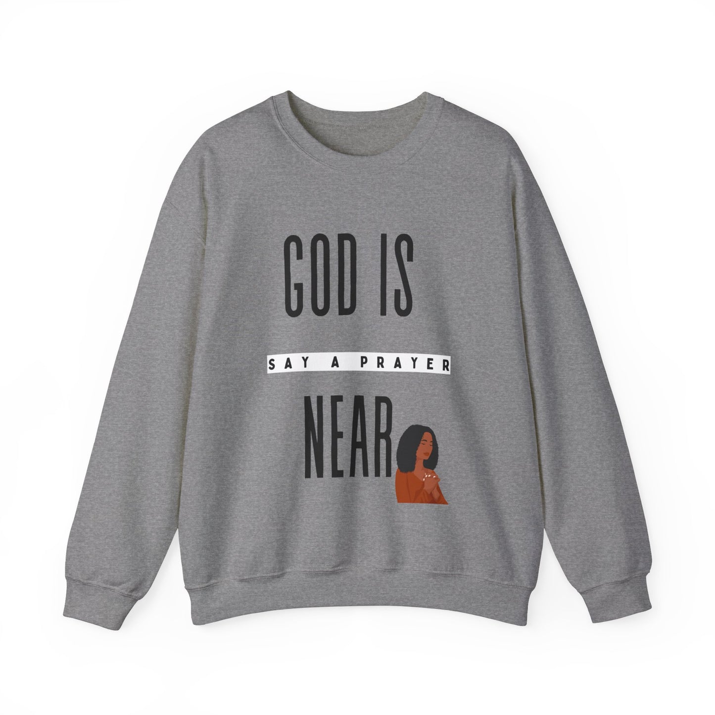 God is Near Unisex Heavy Blend™ Crewneck Sweatshirt