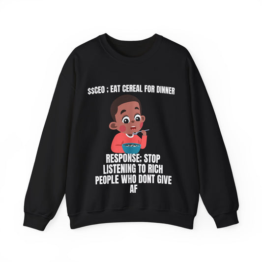 Eat Cereal For Dinner Unisex Heavy Blend™ Crewneck Sweatshirt